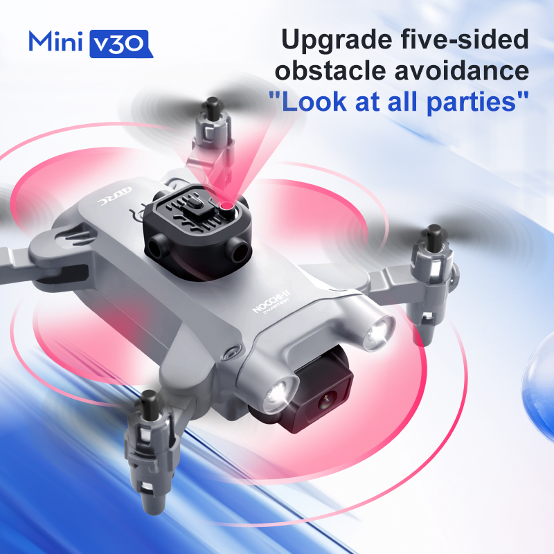 ミニ V30 WiFi FPV ドローン 4K HD デュア - Drone Kit Tricopter のレビューと価格