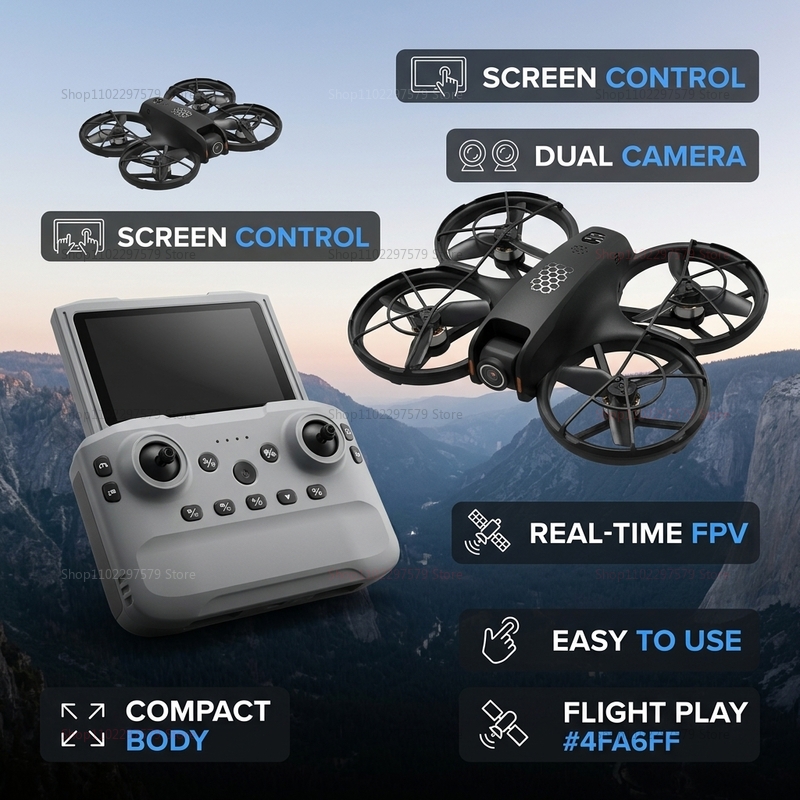 2026年新型M5飛行機 空撮HDリモコン式子供用航空機 デ - Drone Kit Tricopter のレビューと価格